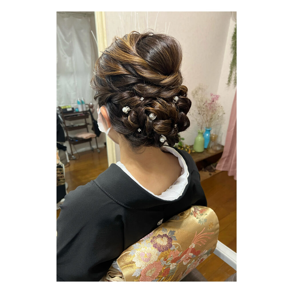 結婚式ヘアセット☆